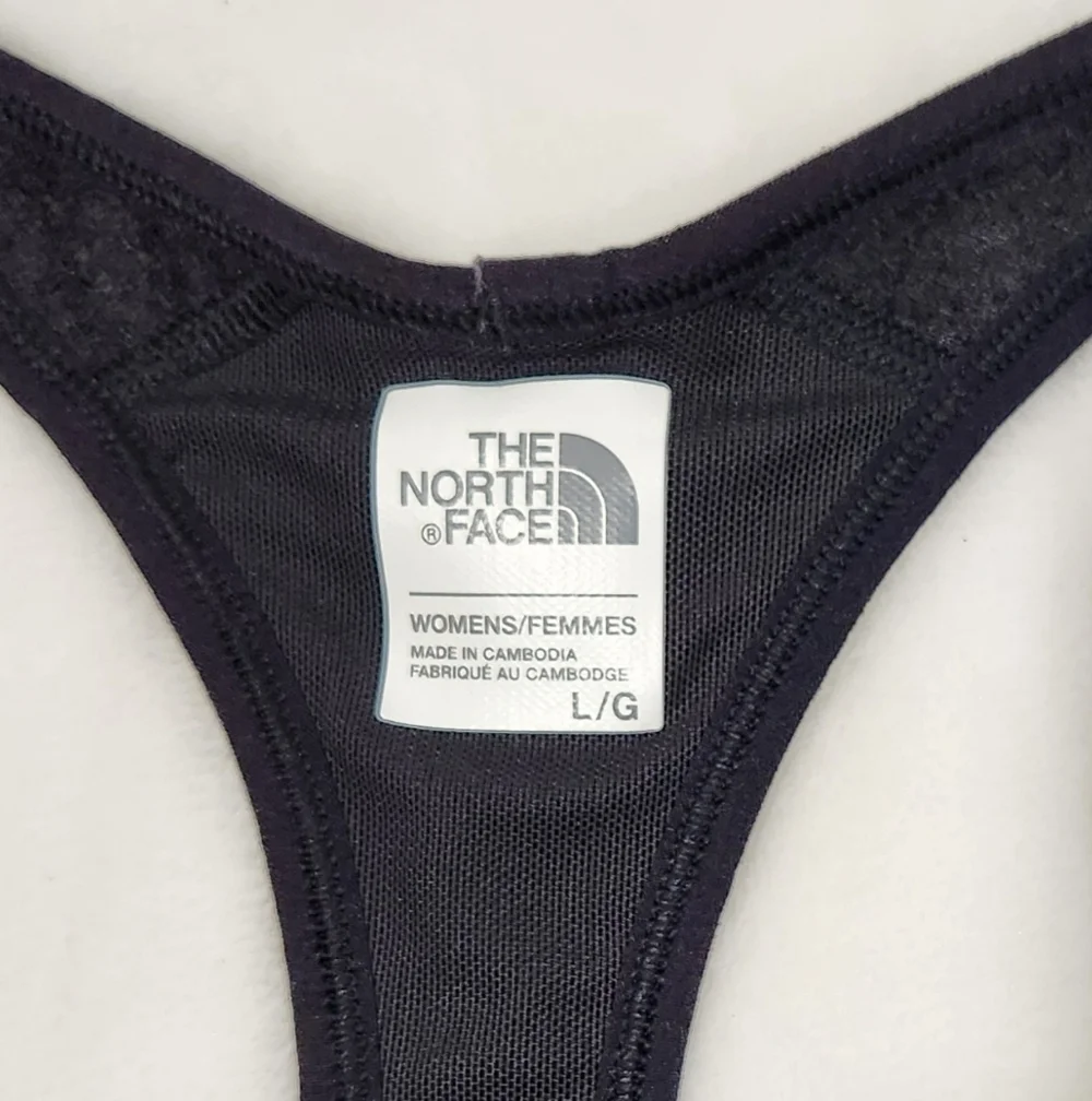The North Face Black Racerback Sports Bra Womens Large 714111